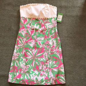 lily pulitzer hotty pink “forgot my trunks” dress